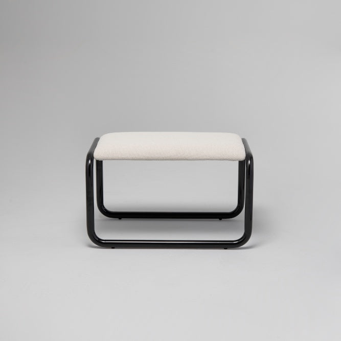 Loop Ottoman Black Gloss / Stone