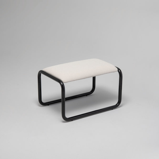 Loop Ottoman Black Gloss / Stone