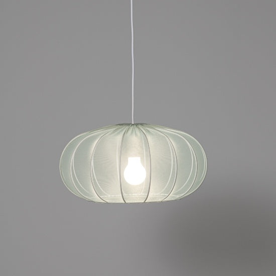 Mist Pendant Lampshade 20x40cm, Wasabi Chiffon