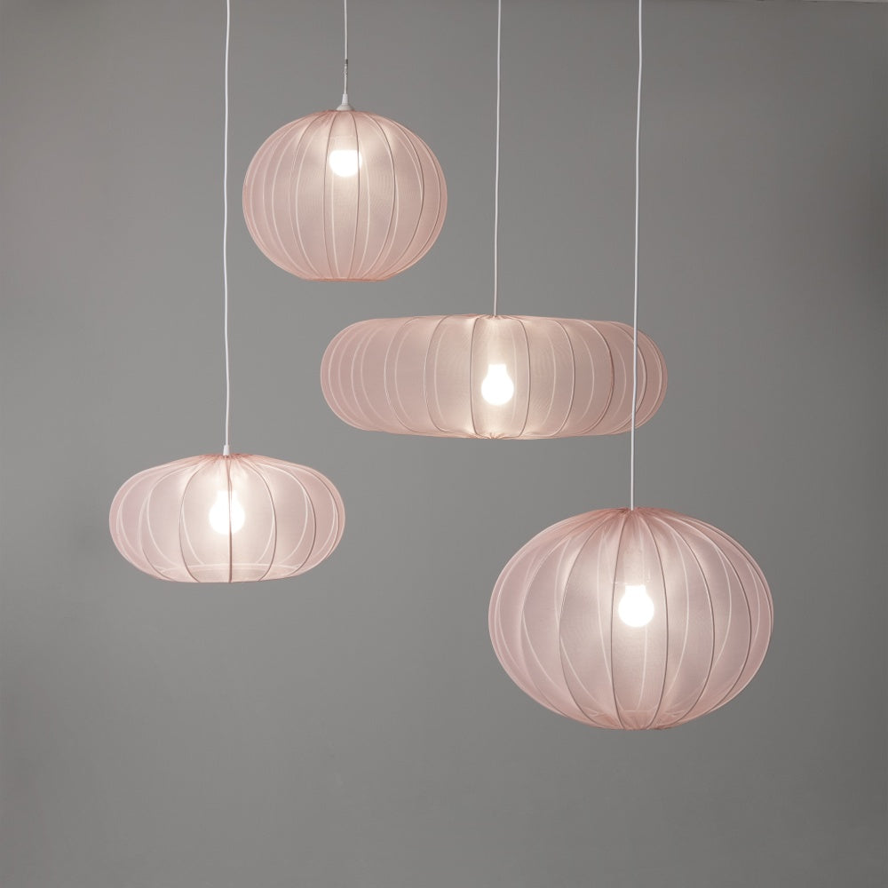 Mist Pendant Lampshade 39cm, Rose Chiffon