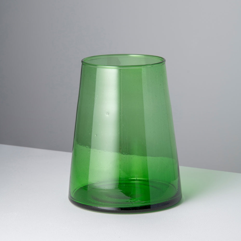 Rhea Glass Vase, Green