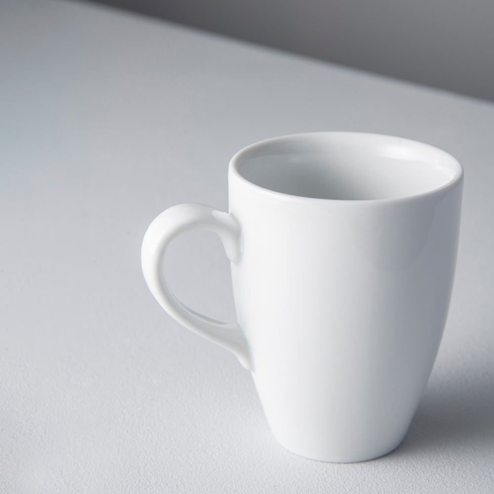 Cela Porcelain Mug, White (Set of 6)