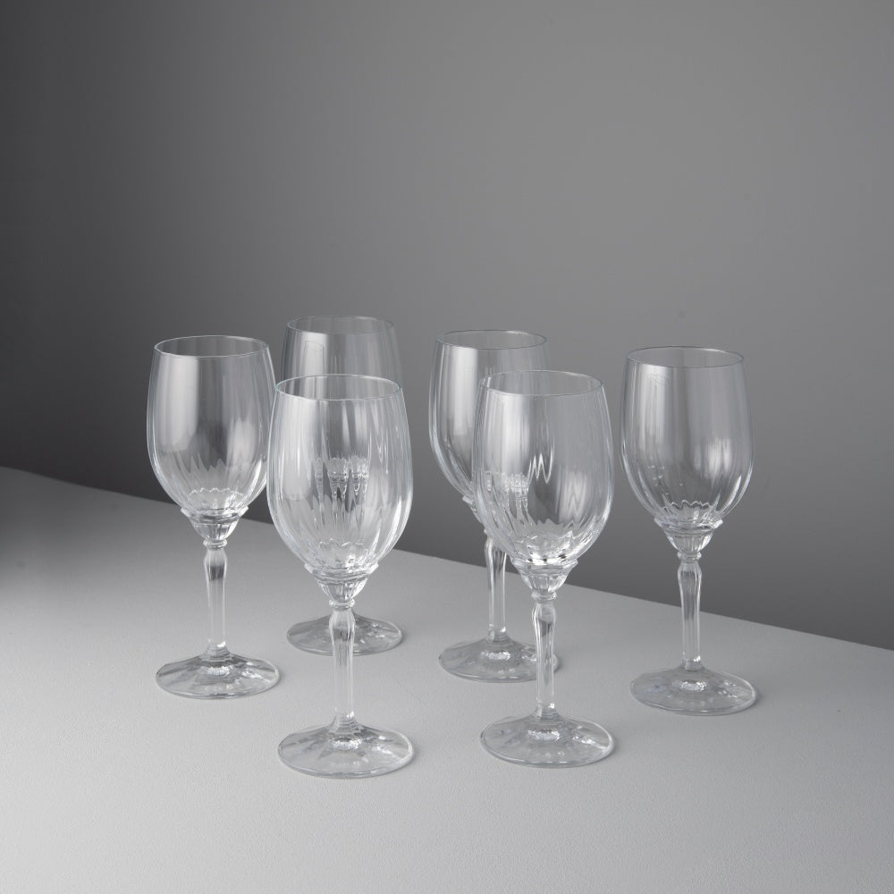 Florian Wine Glass, Clear (Set of 6)