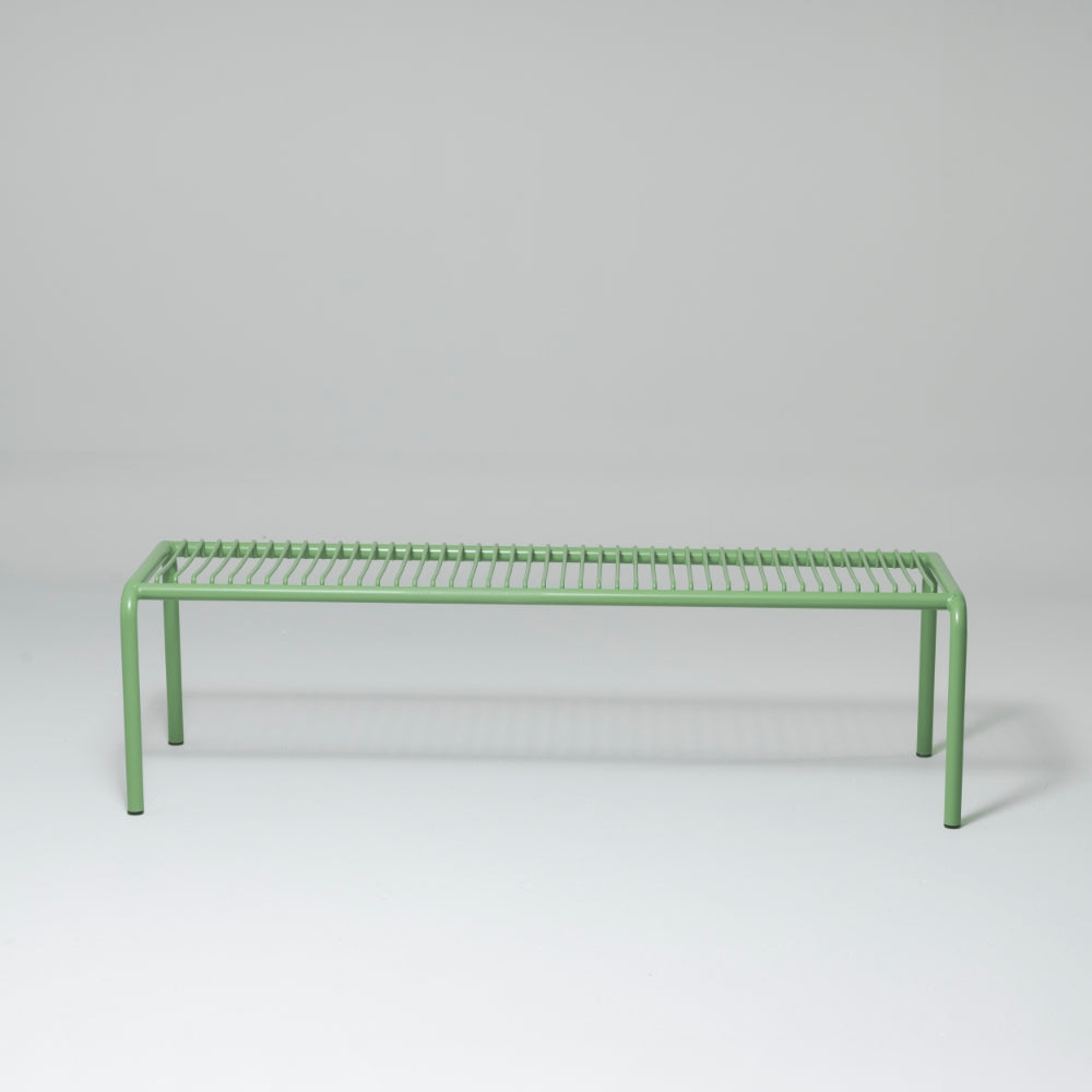 Frame Metal Garden Bench, 3 Seater, Green