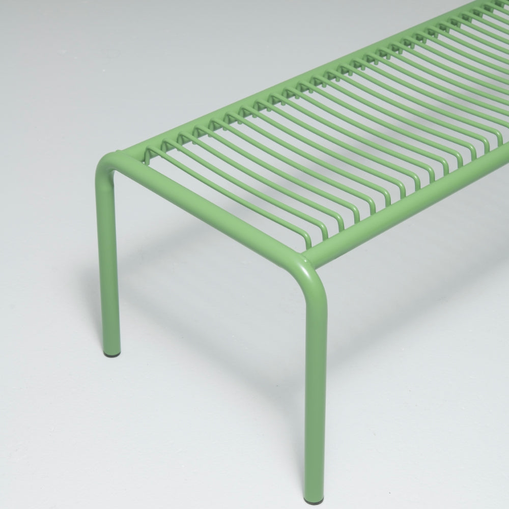 Frame Metal Garden Bench, 3 Seater, Green