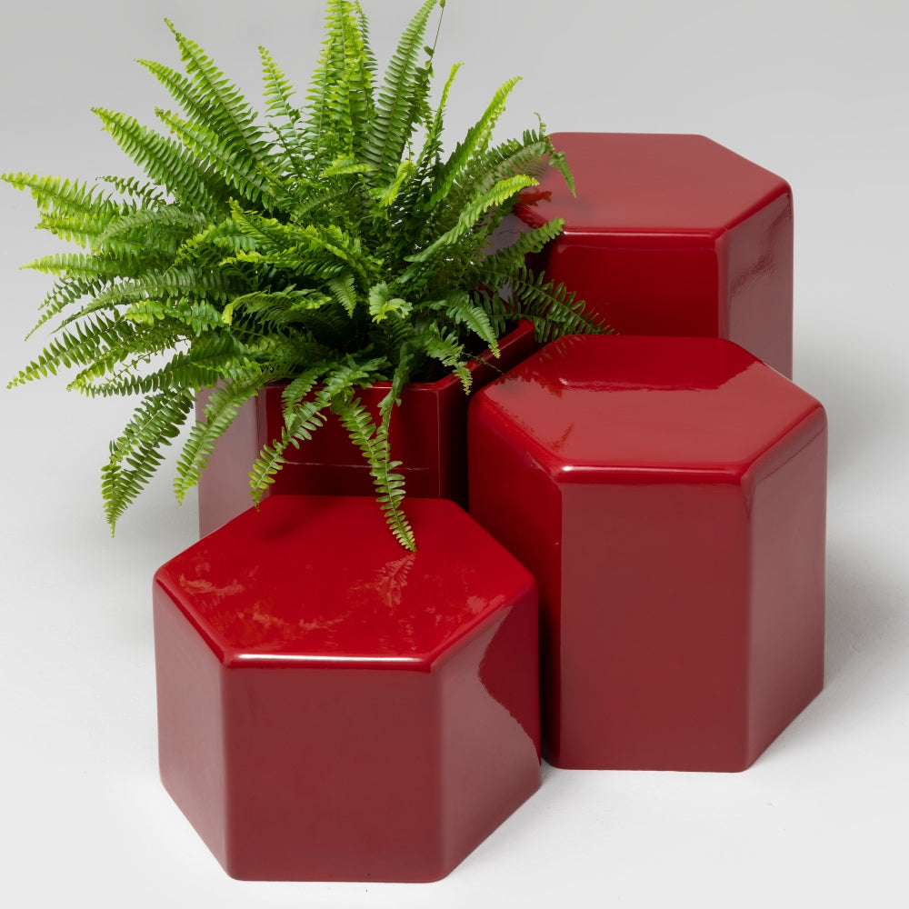 Giant Ceramic Planter, Oxide Red