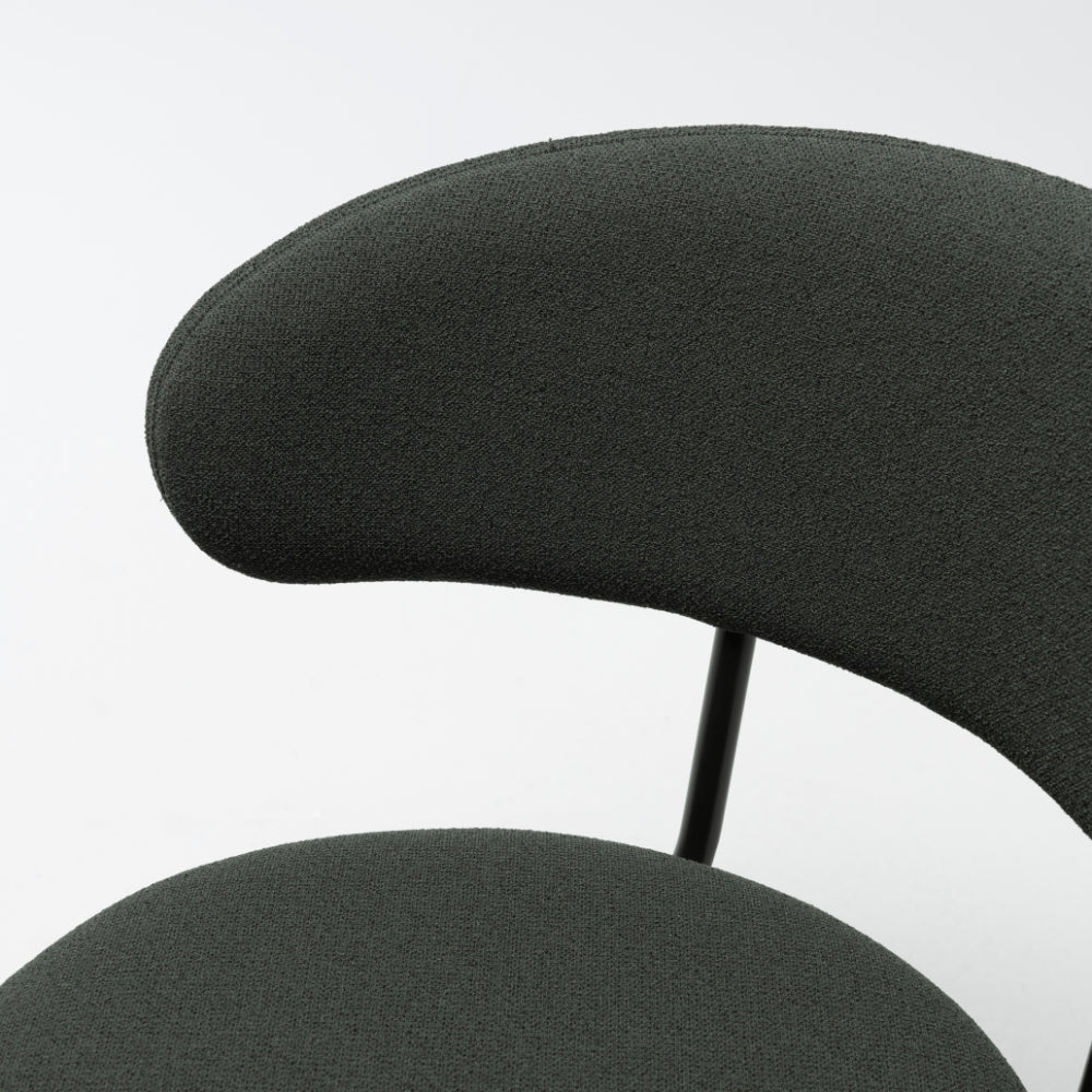 Scoop Dining Chair, Dark Green