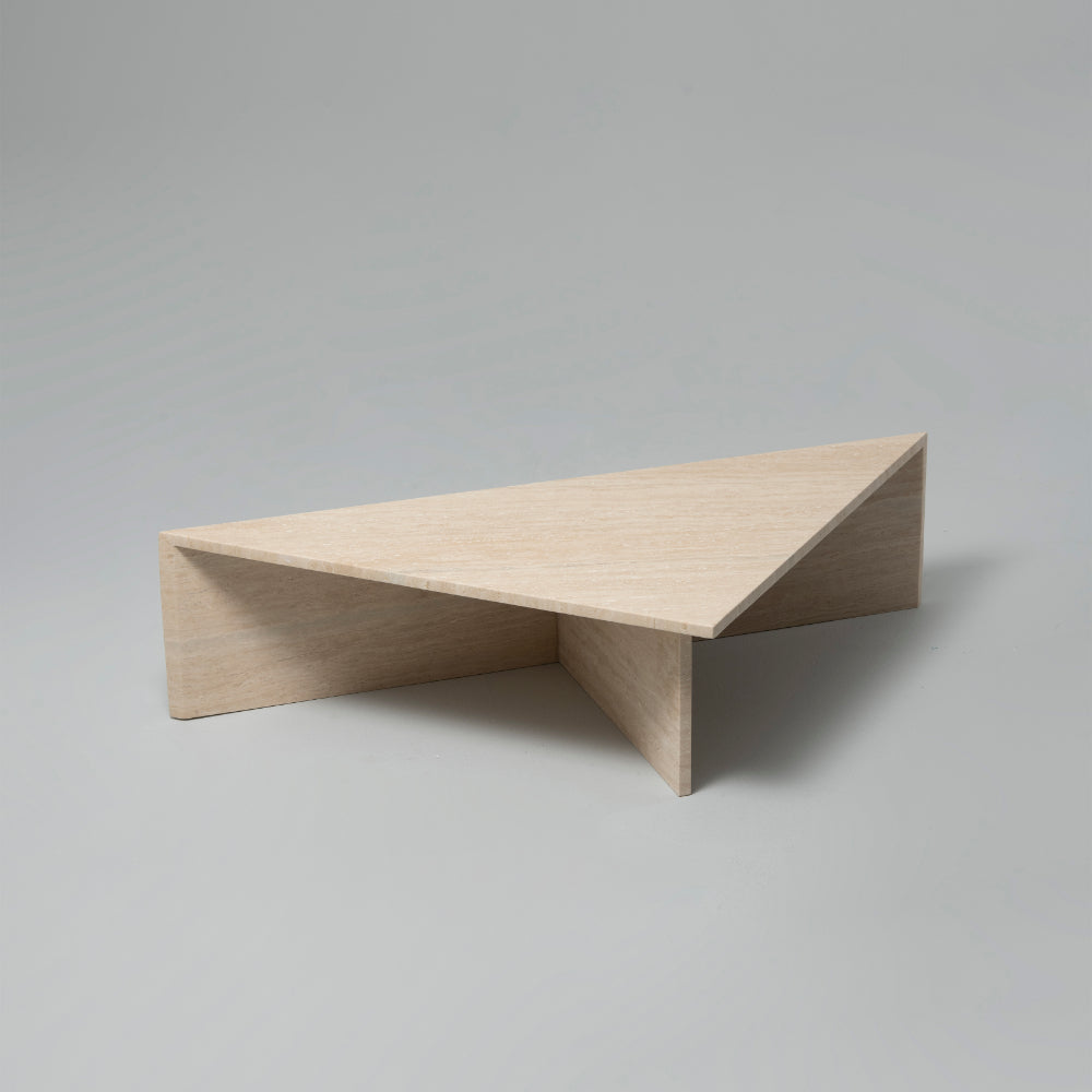 Tria Travertine Coffee Table, 30cm