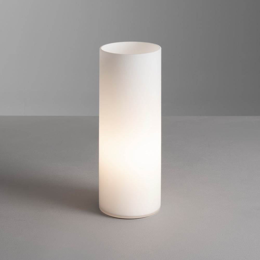 Flute Opaline Table Lamp 32cm Glass White