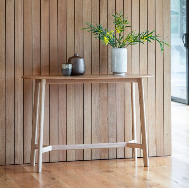 Madrid Console Table Wood Oak