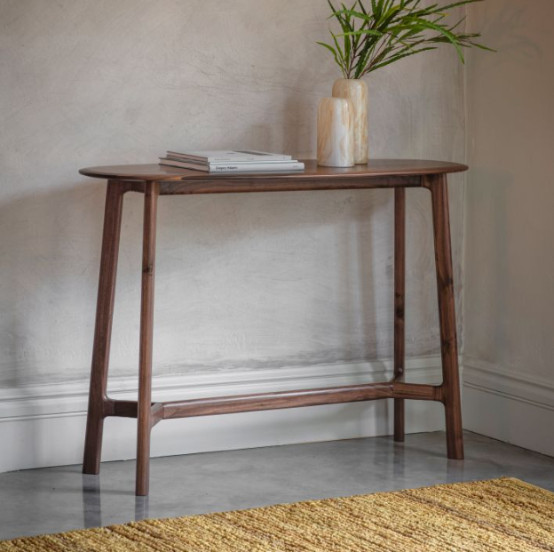 Madrid Console Table Wood Walnut