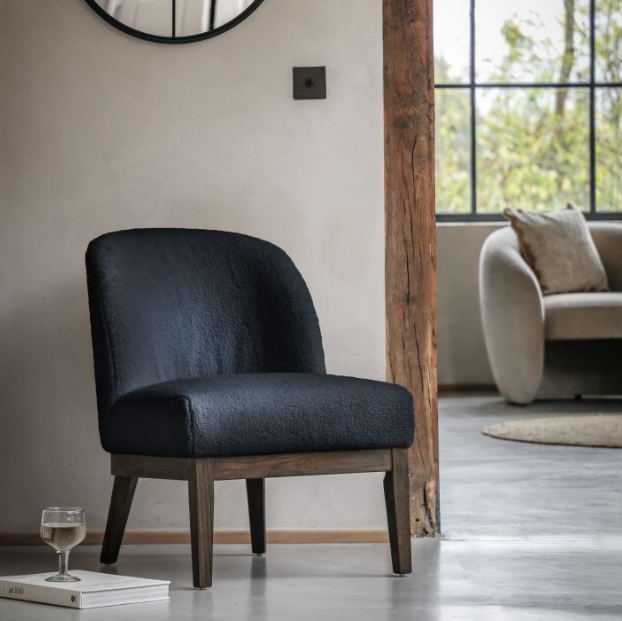 Bardfield Chair Blue Wood Blue