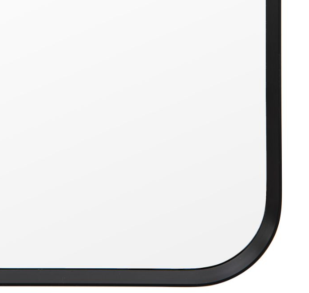 Holworth Rectangle Mirror Glass Black