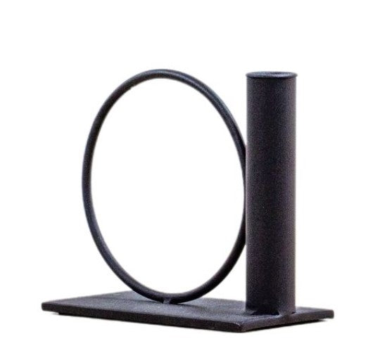 Yara Candlestick Small Metal Black