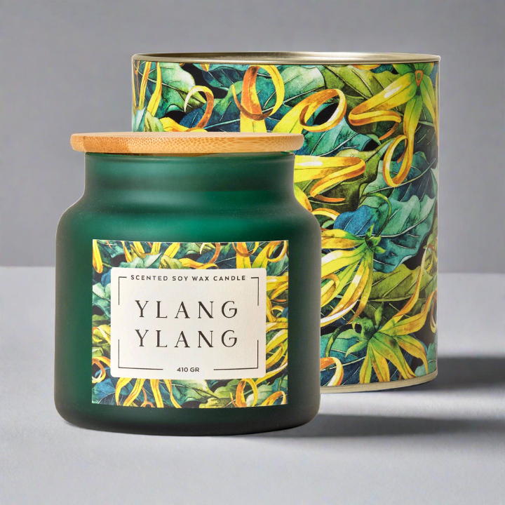 Ylang Ylang Scented Soy Wax Candle