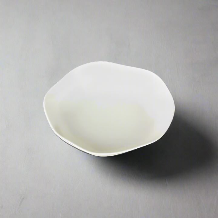 Alumilite Porcelain Pasta Bowls, Cream (Set of 6)