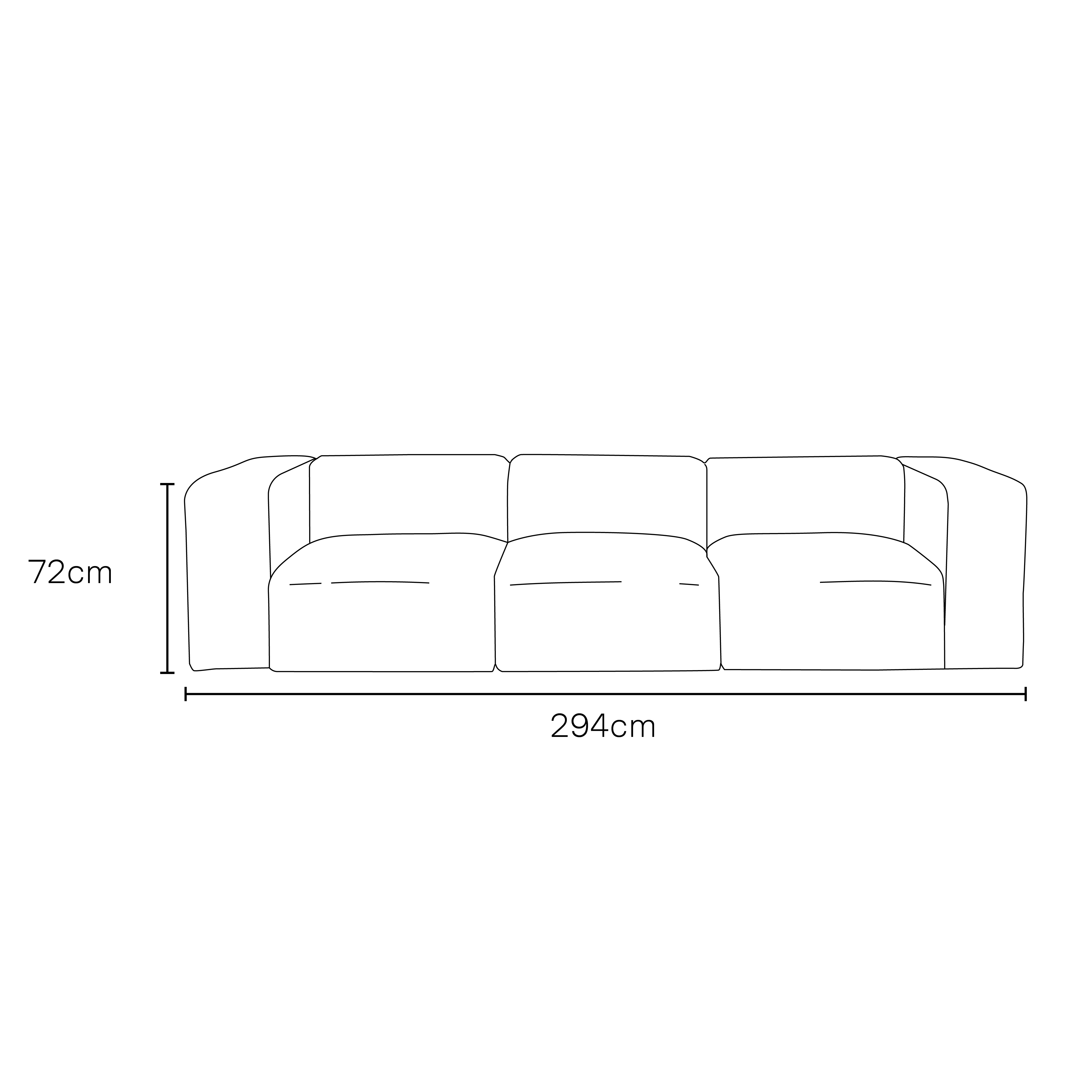 Cob 3 Seater Modular Sofa, Chenille, Grey Mist