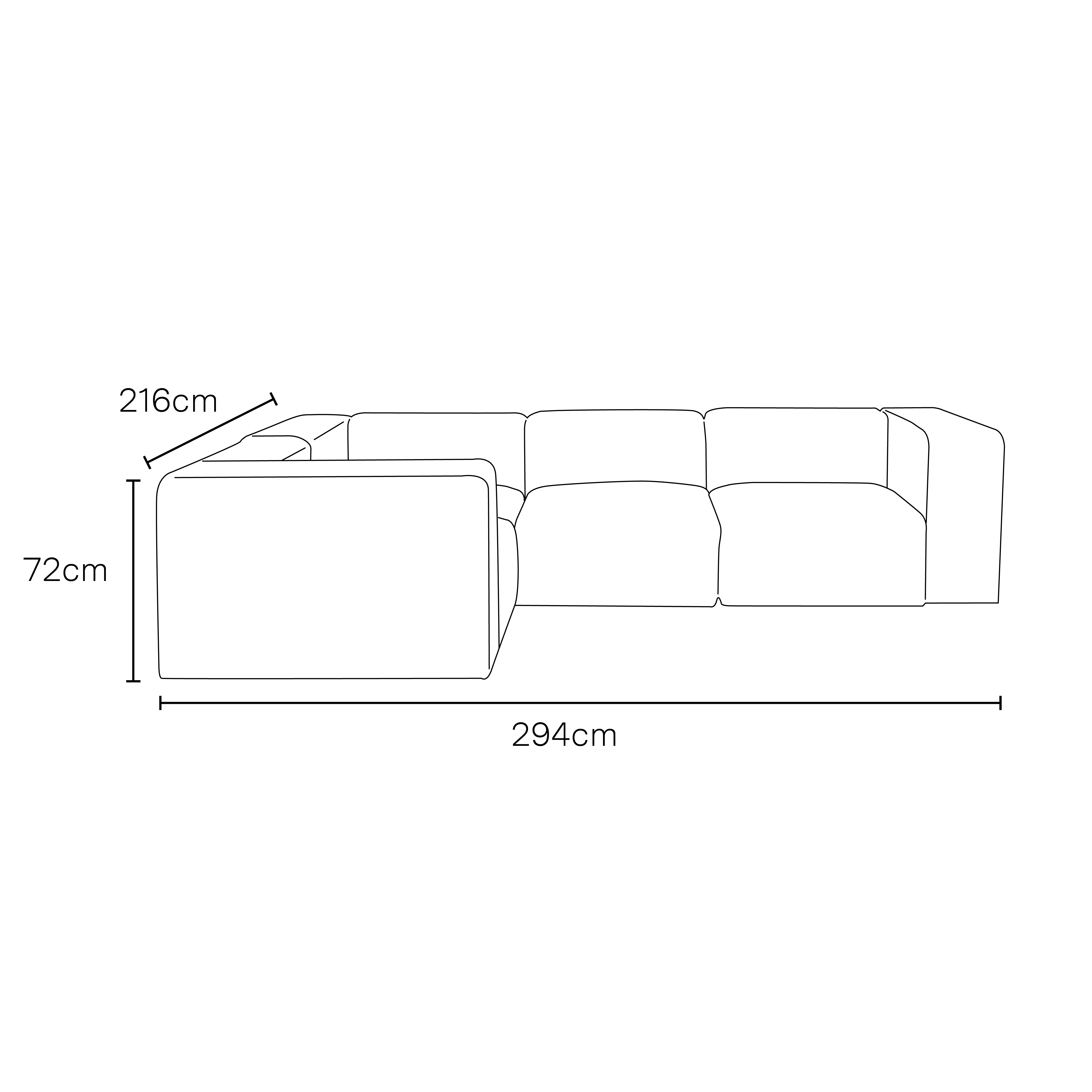 Cob Left Corner Modular Sofa, Grace Chenille Grey Mist