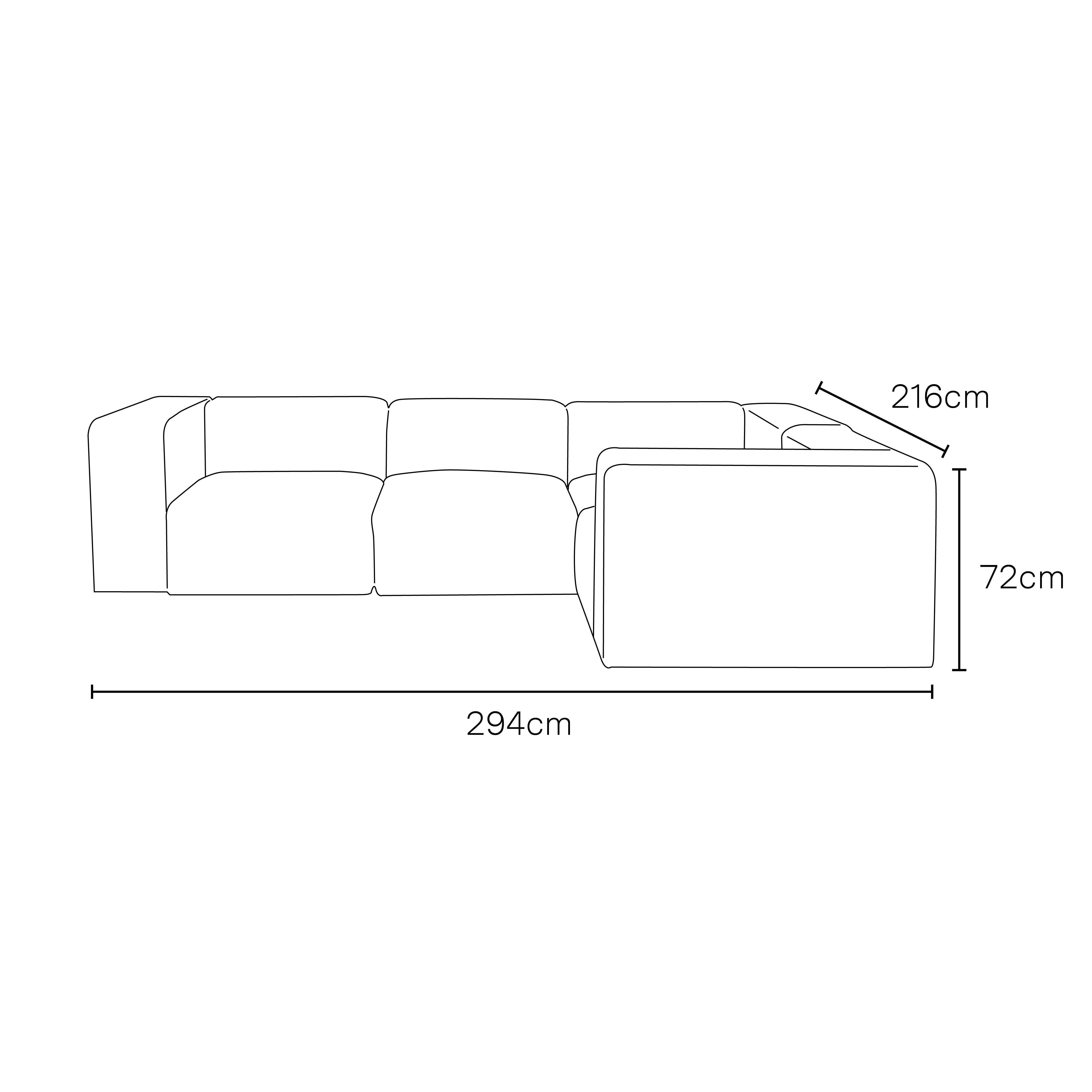 Cob Right Corner Modular Sofa, Chenille, Rose