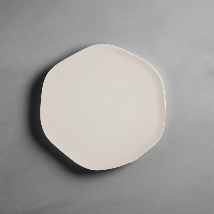 Alumilite Porcelain Plates, Cream (Set of 6)