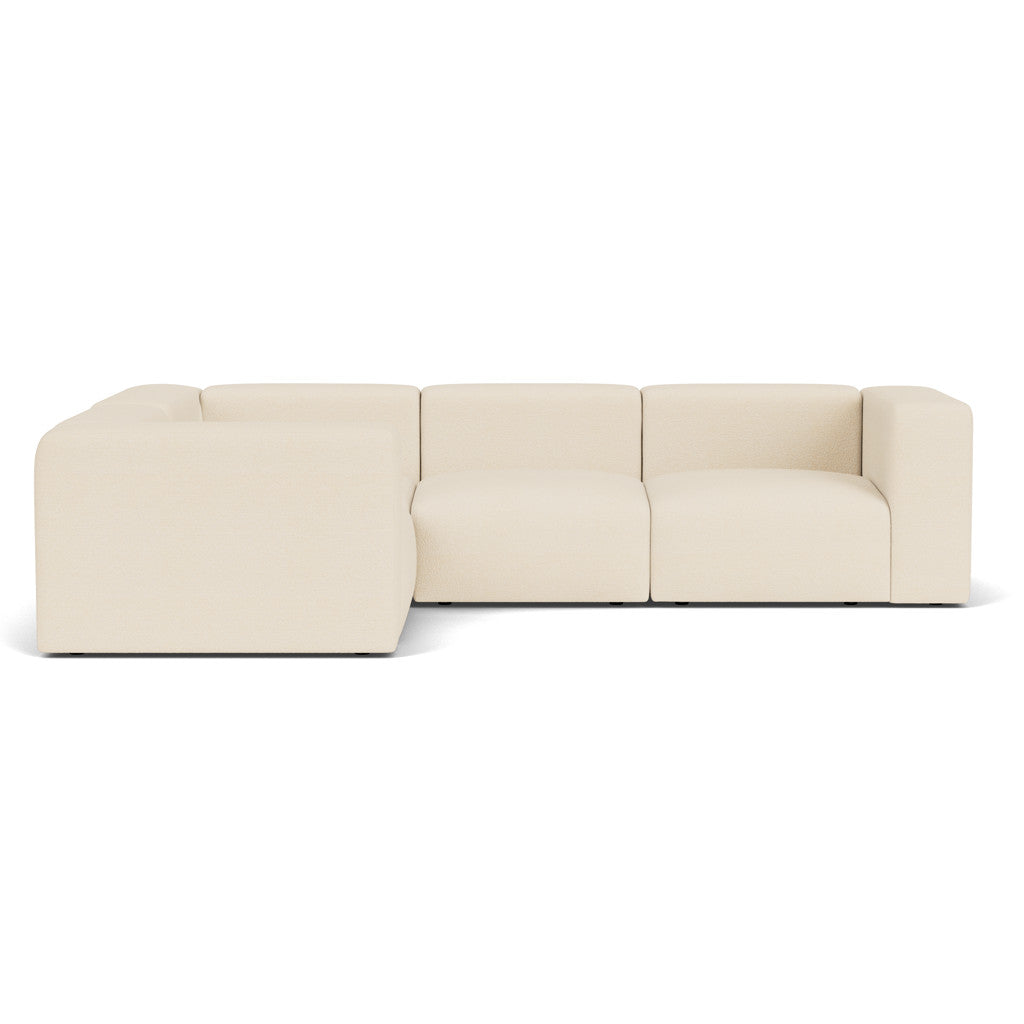 Cob Left Corner Modular Sofa, Arpa Boucle, Nougat