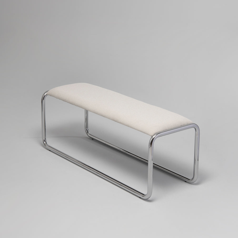 Loop Bench, Chrome & Stone