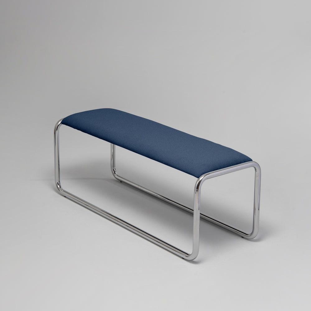 Loop Bench, Chrome & Blue