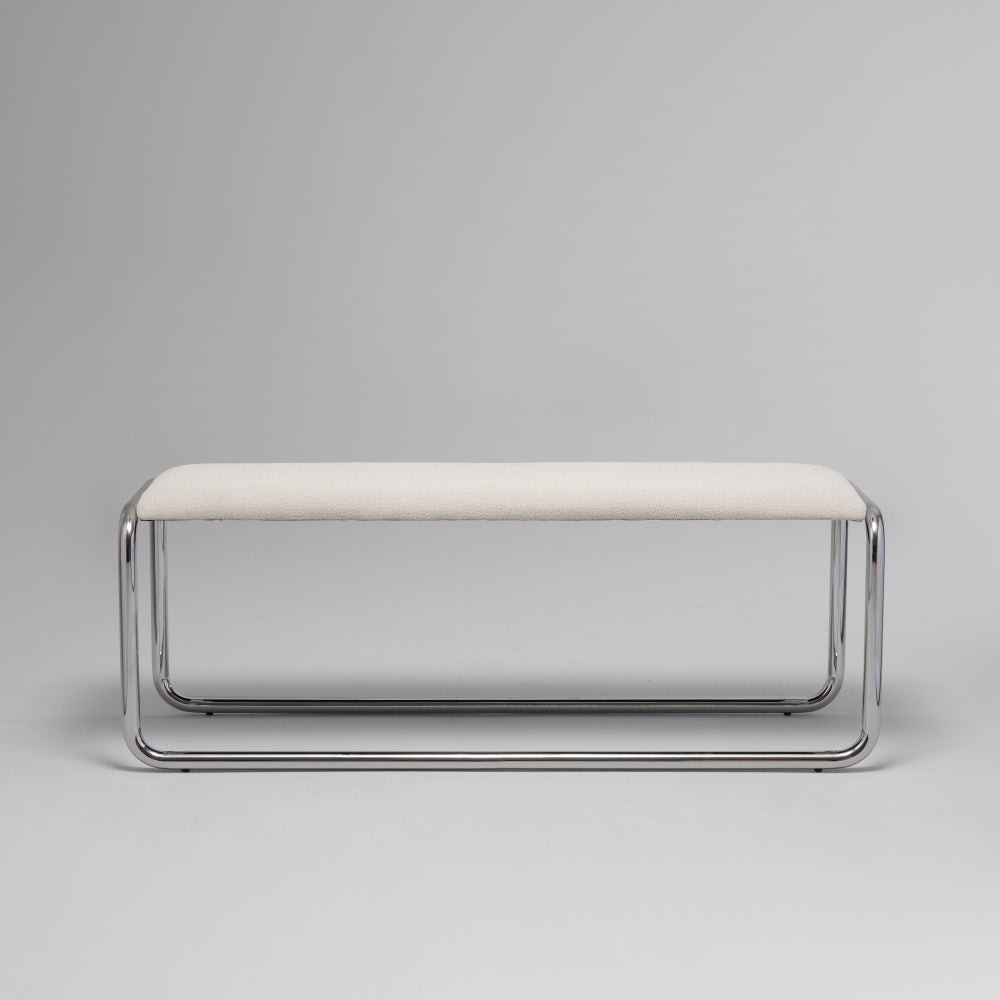 Loop Bench, Chrome & Stone