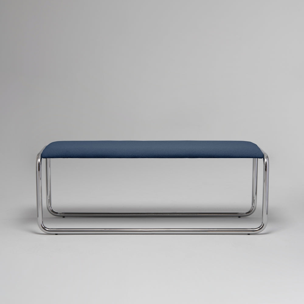 Loop Bench, Chrome & Blue