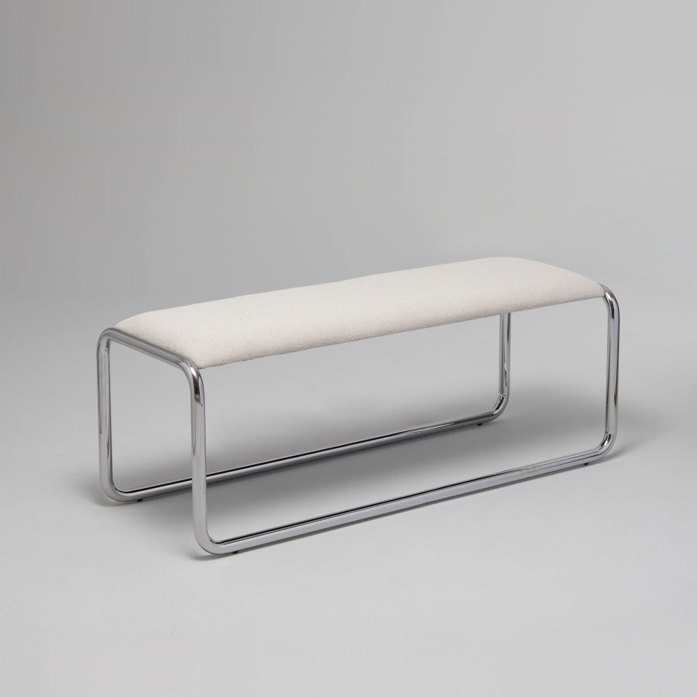 Loop Bench, Chrome & Stone