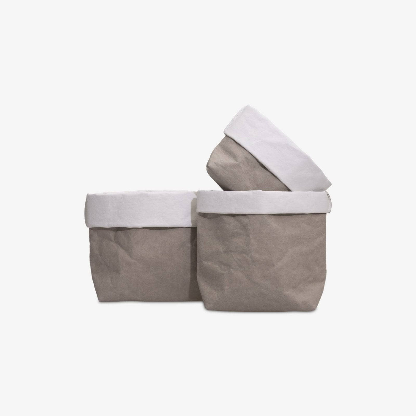 Double Sack, Stone Grey - White, S Organisers sazy.com