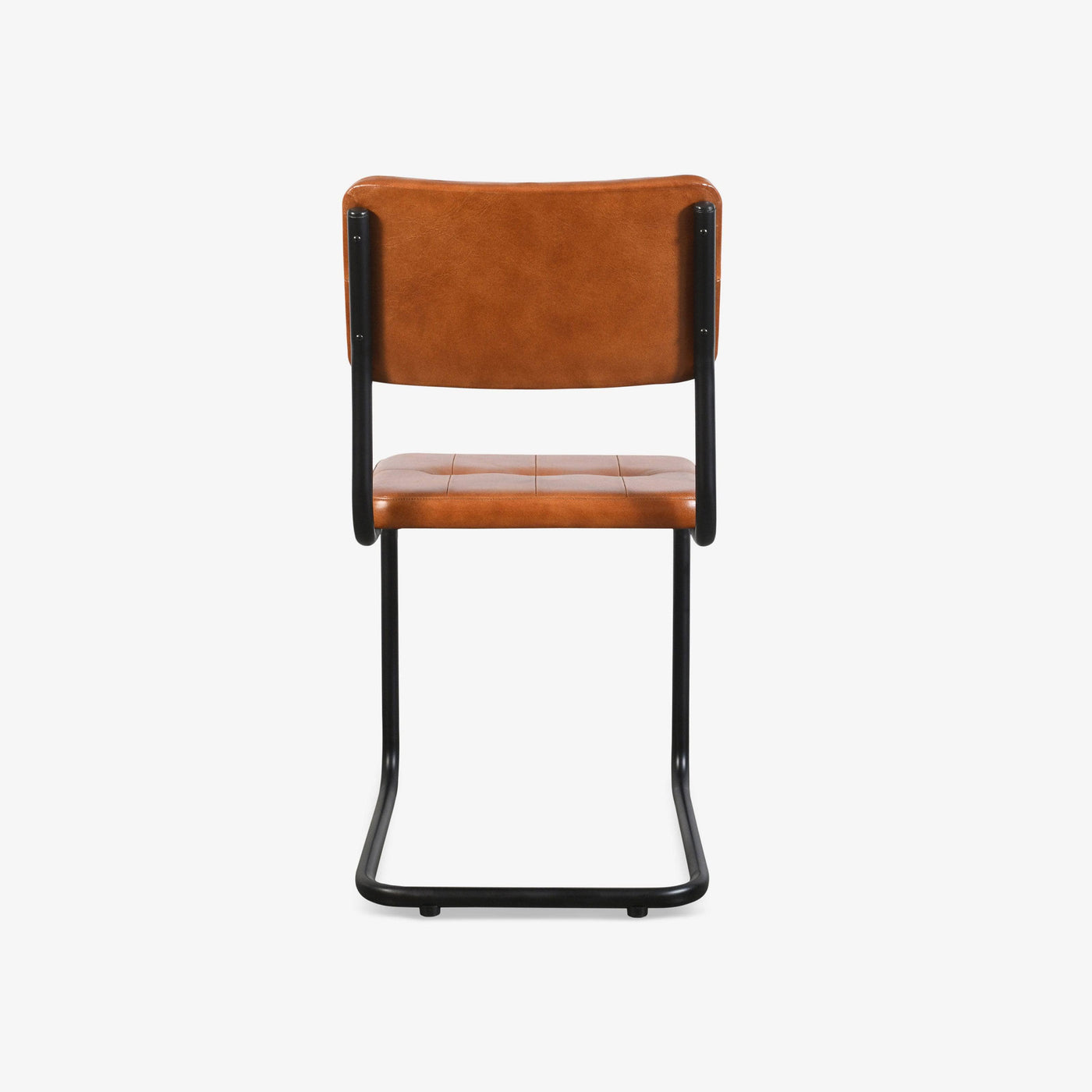 Iron Leather Chair, Brown, 44x53x88 cm - 4