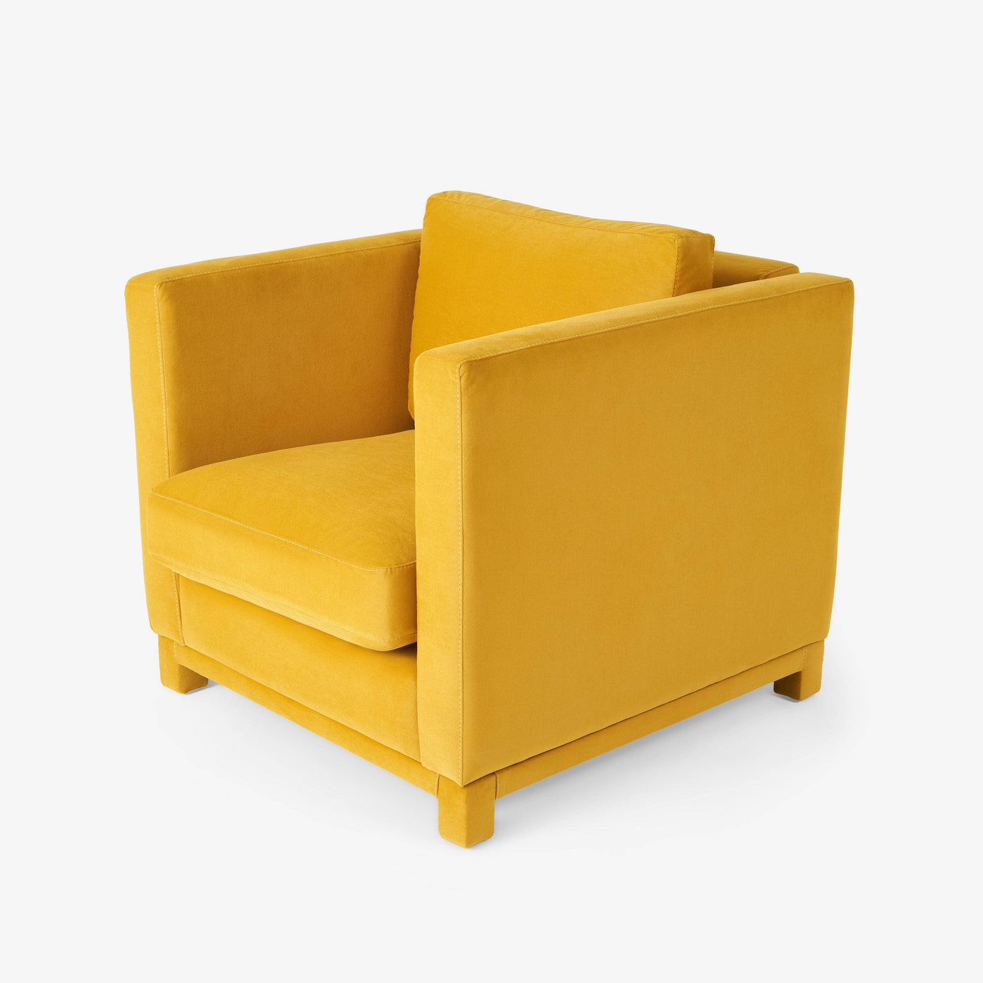 Walter Velvet Armchair, Yellow - 2