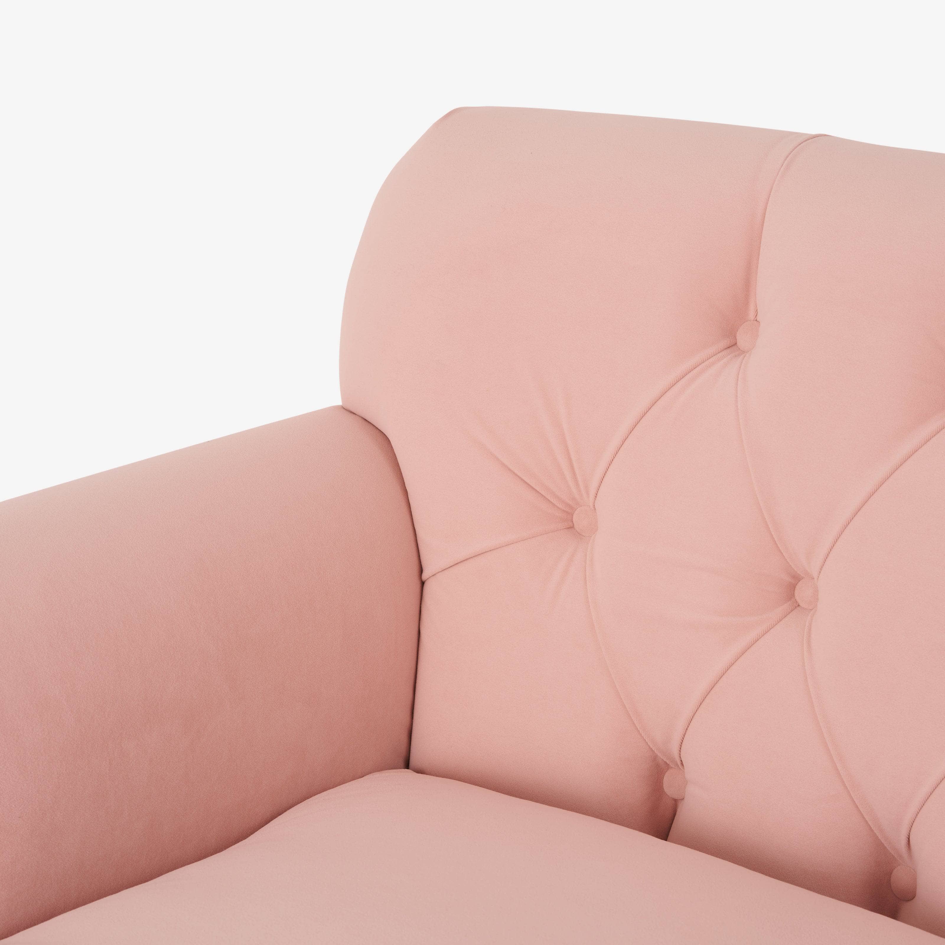 Daisy petite blush on sale velvet sofa