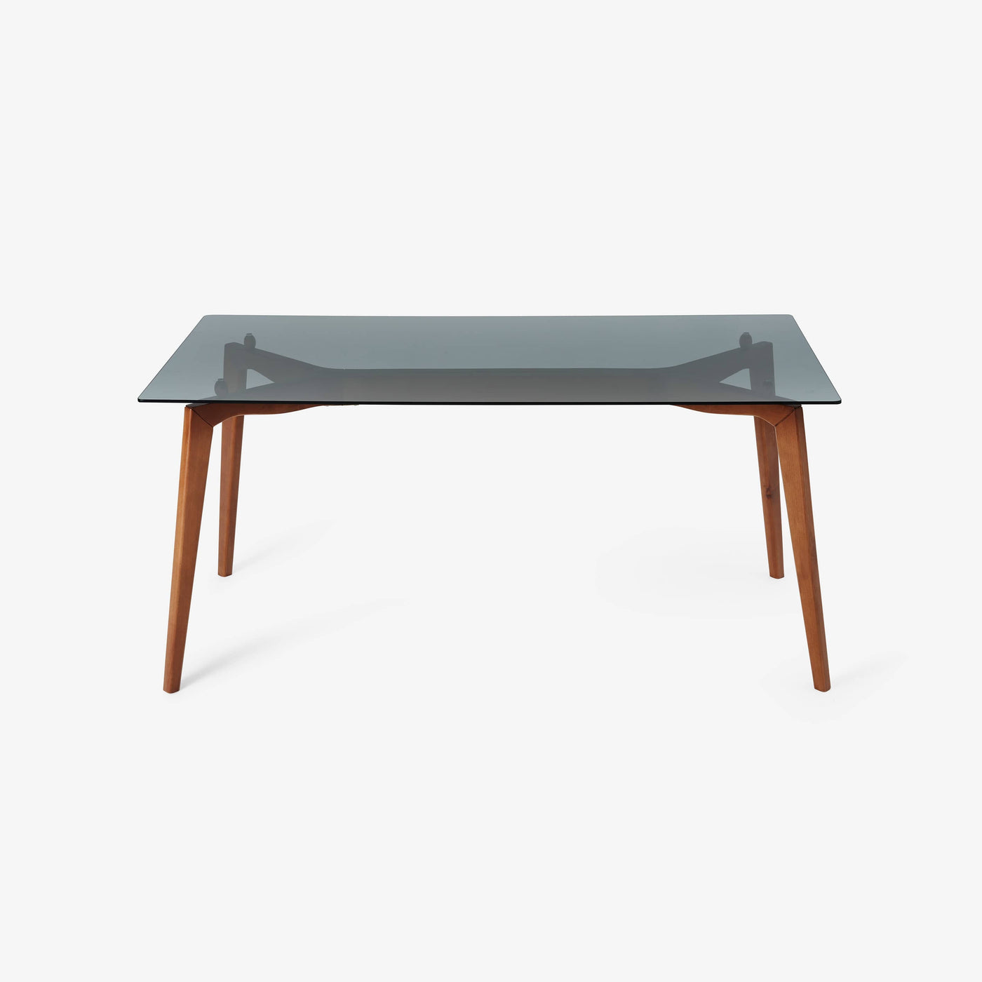 Piet Tempered Glass Dining Table, Wood Dining Tables sazy.com