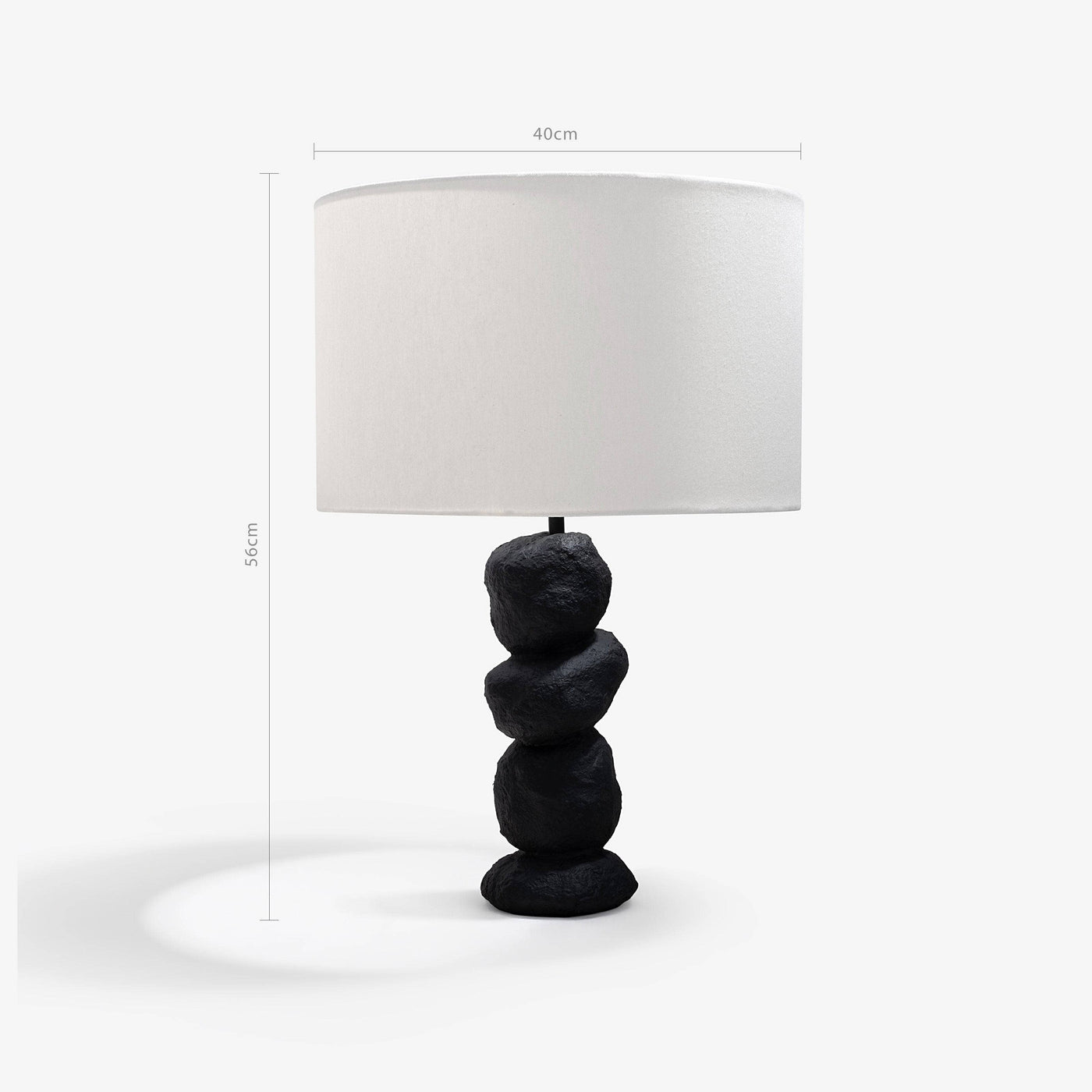 Stac Papier Mâché Table Lamp, Black Table & Bedside Lamps sazy.com