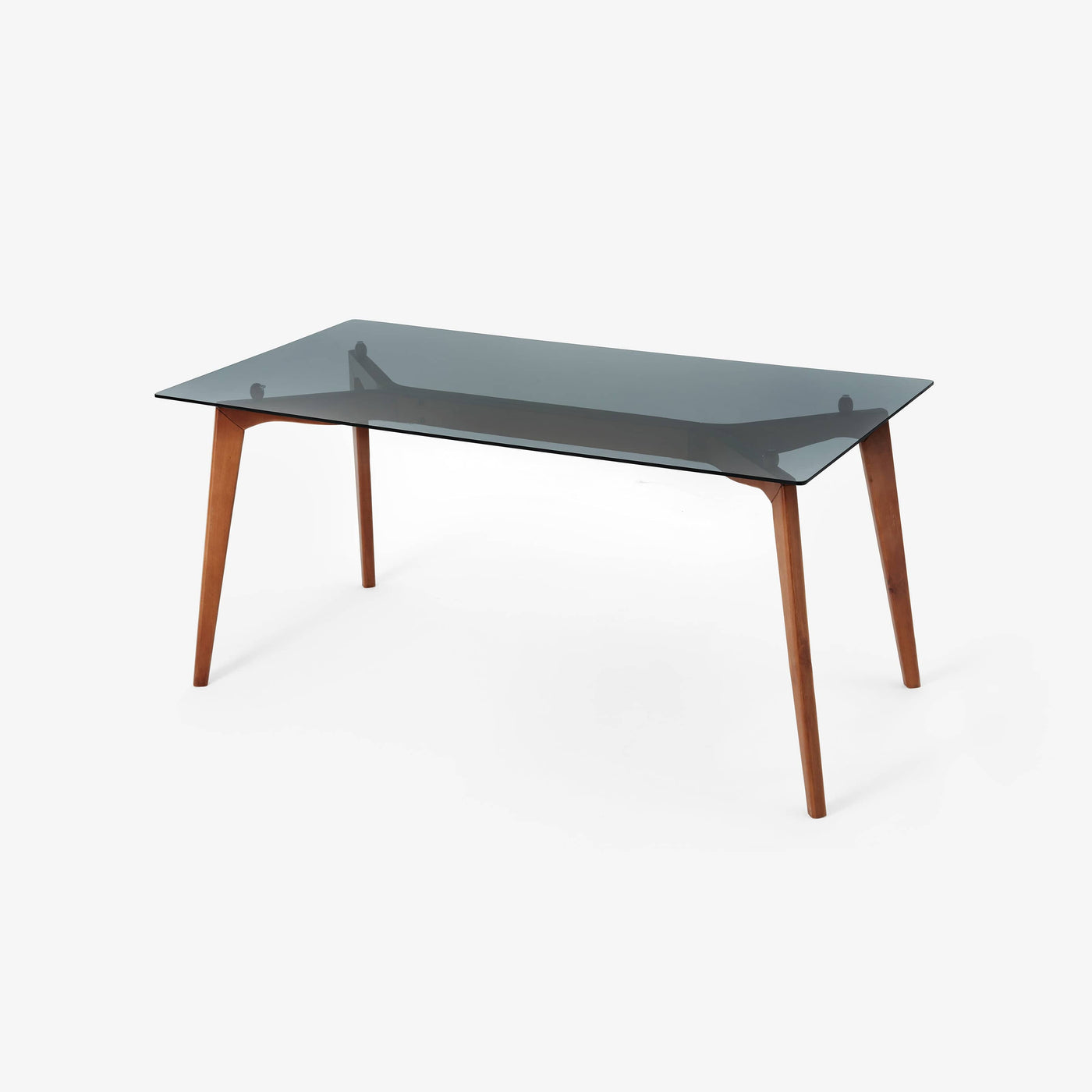 Piet Tempered Glass Dining Table, Wood Dining Tables sazy.com