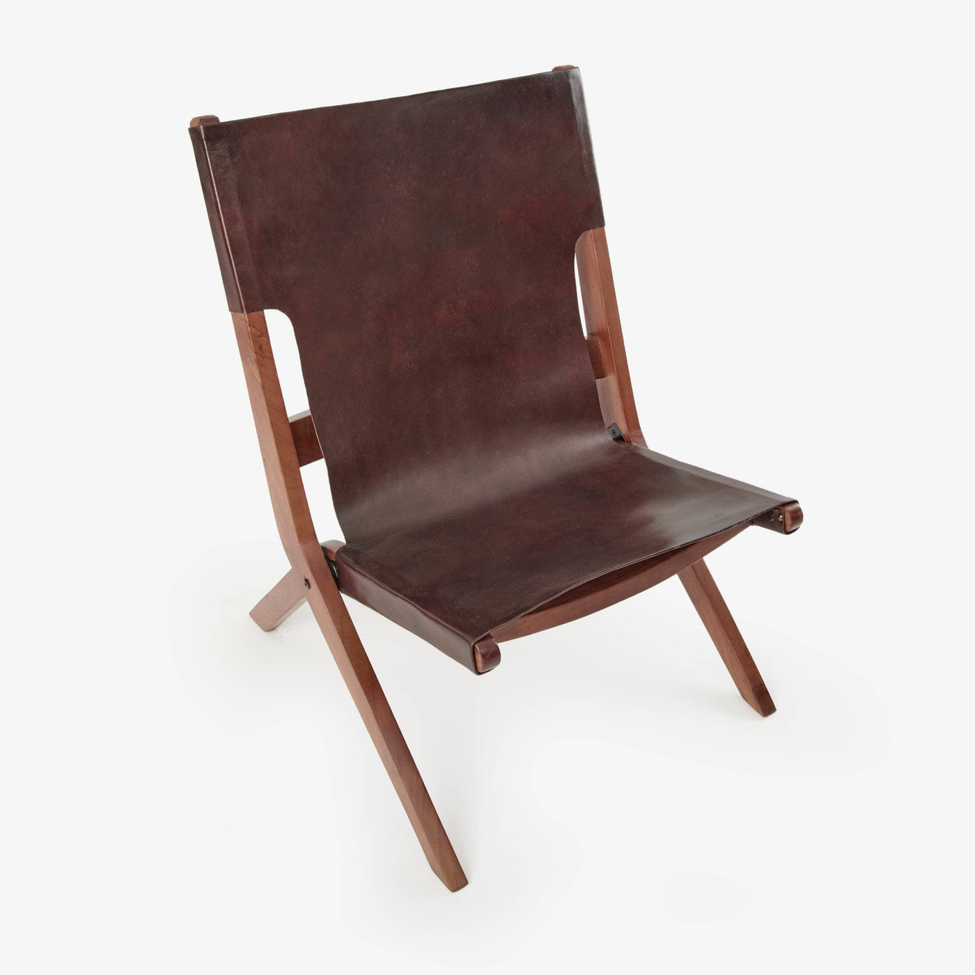 Arusha Leather Accent Chair, Brown Armchairs sazy.com