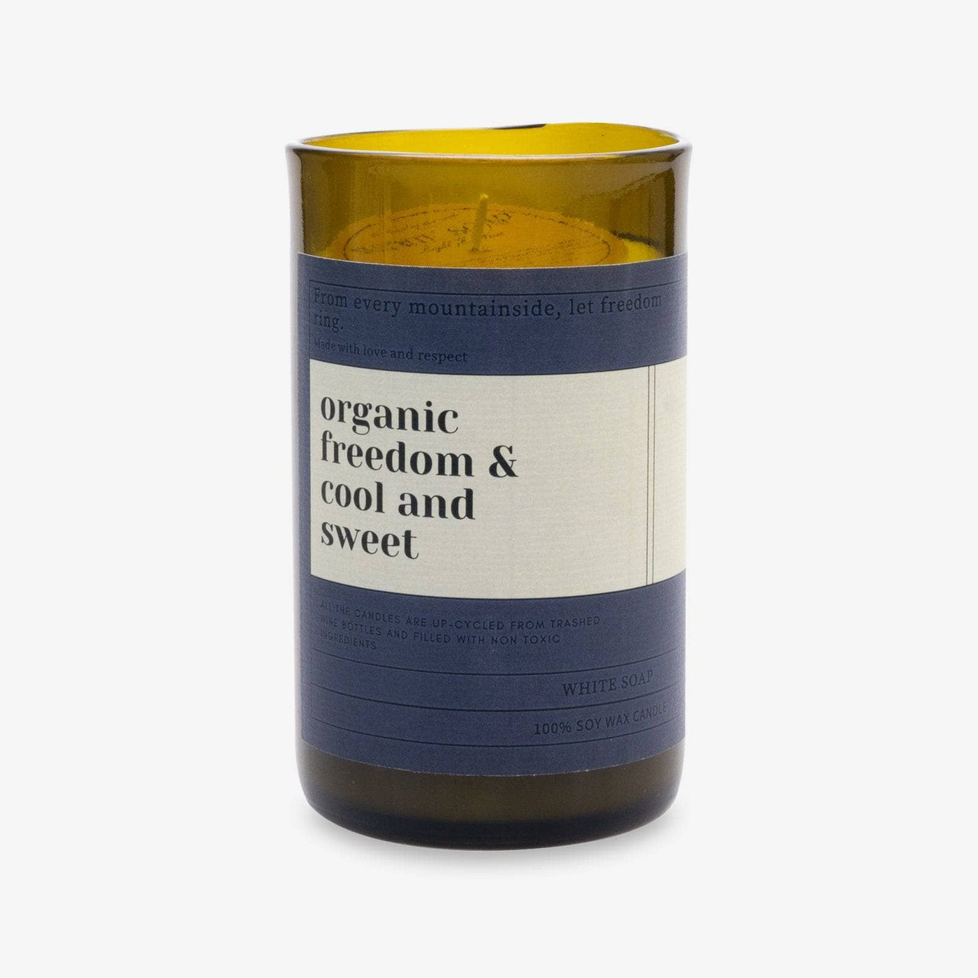 Organic Freedom Soy Wax Candle, Amber, 500 g - 1