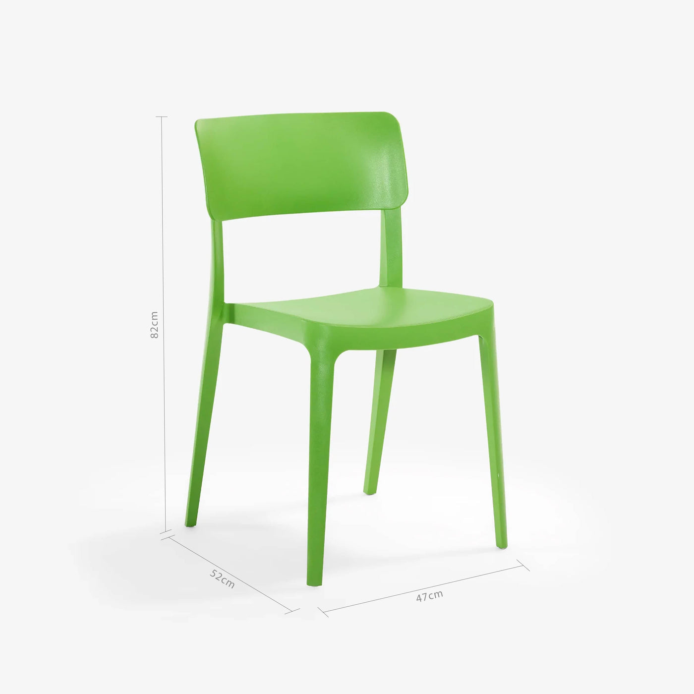 Panz Set of 4 Garden Chair, Green - 2