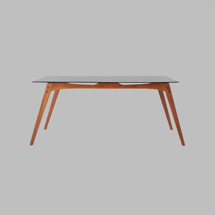 Georges Glass Dining Table, Wood Dining Tables sazy.com