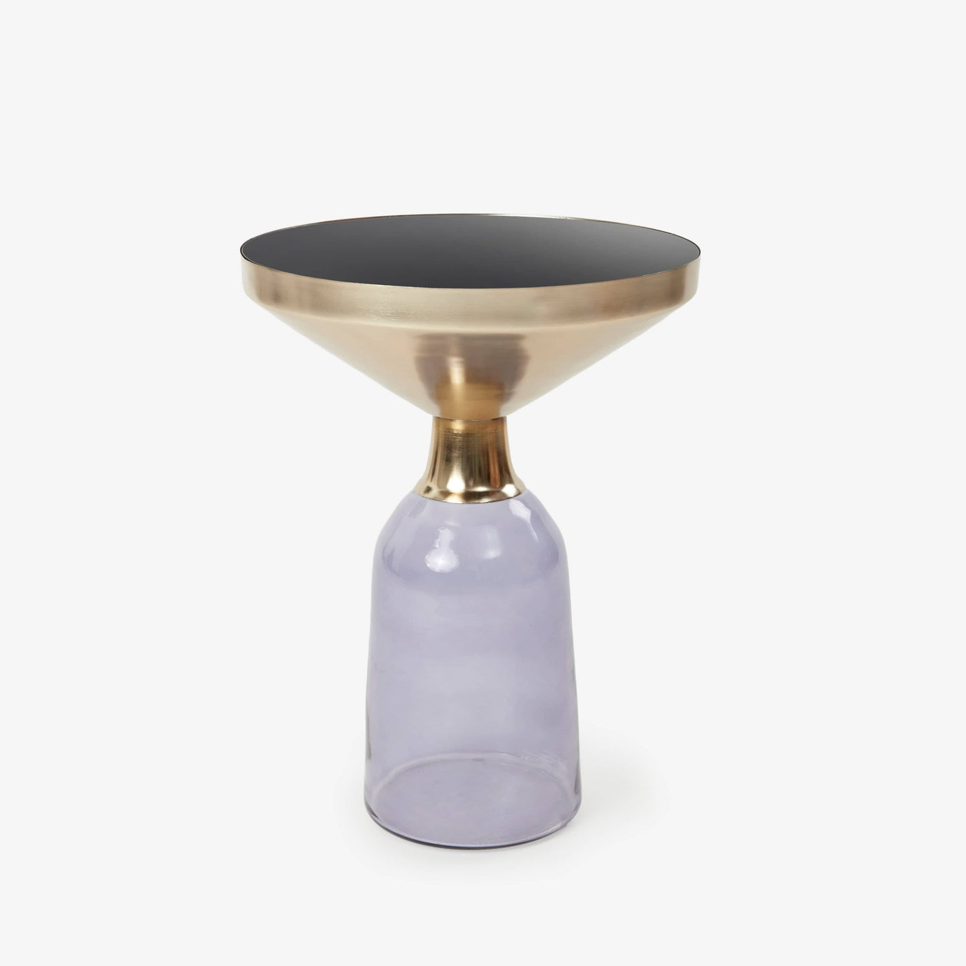Armonia Glass Side Table, Purple - 1