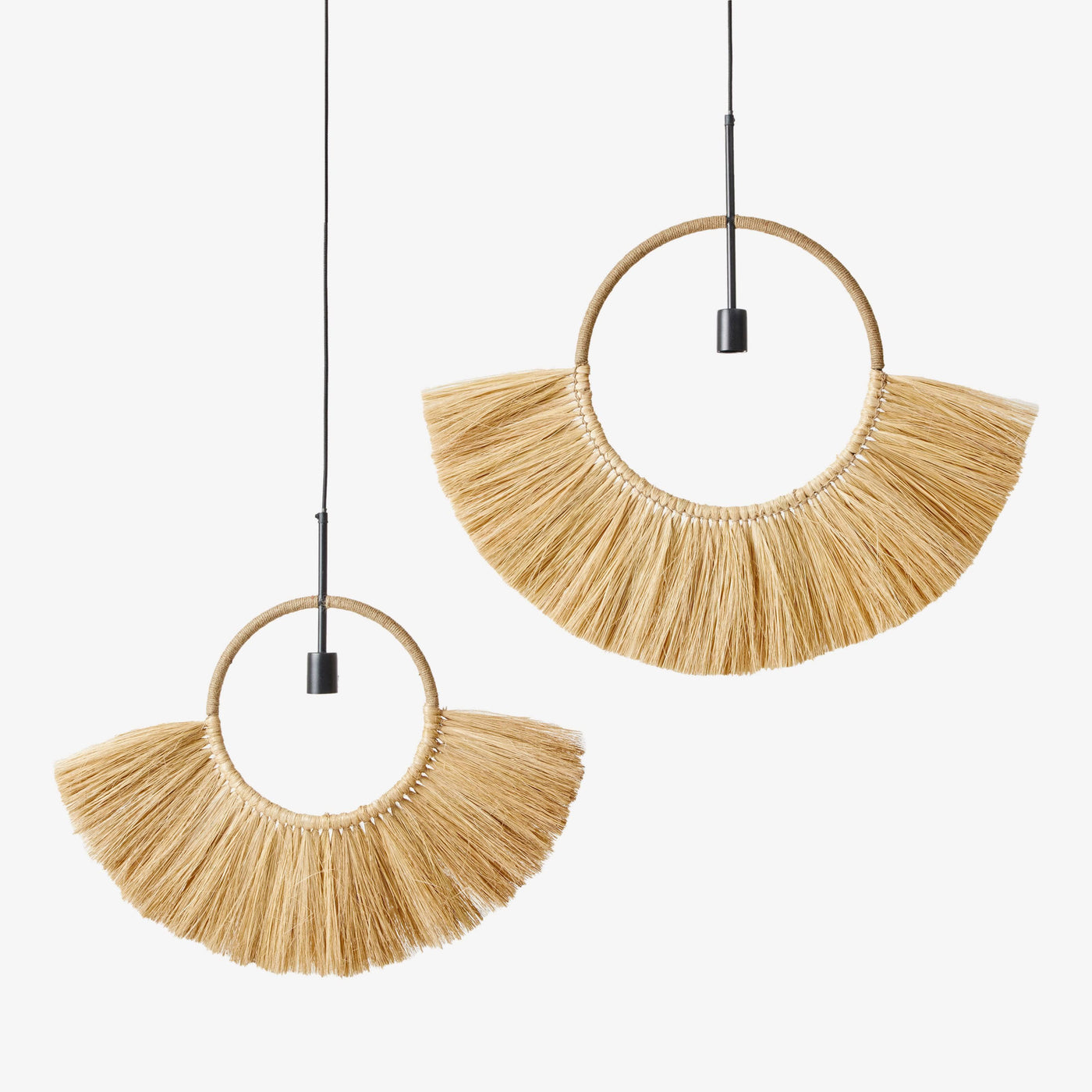 Foonse Semicircle Pendant Lamp, Natural - 4