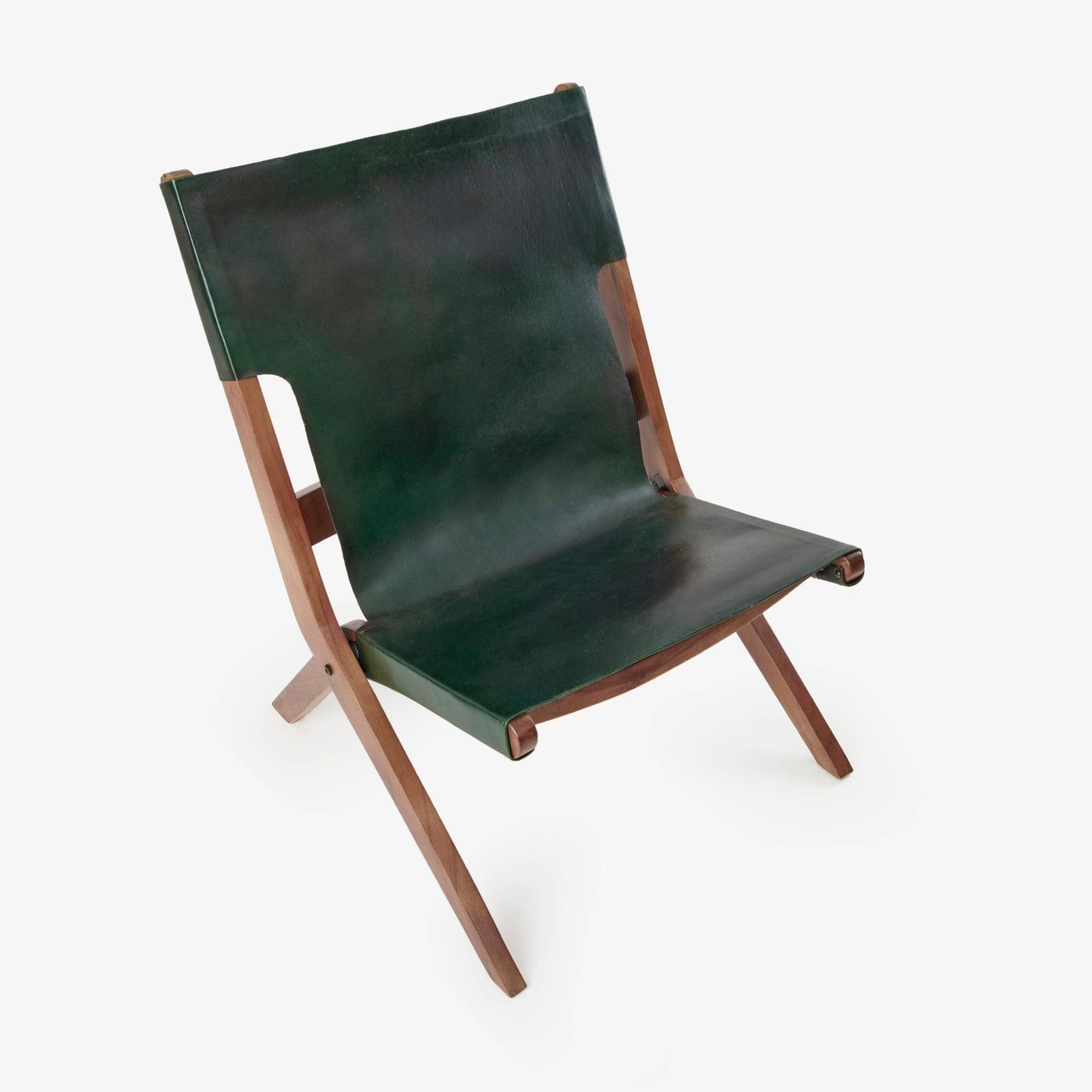 Arusha Leather Accent Chair, Green Armchairs sazy.com
