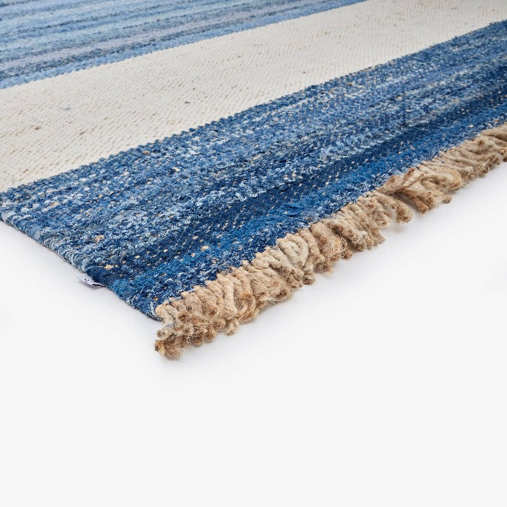 Arty Rug, Blue-Natural Modern Rugs sazy.com