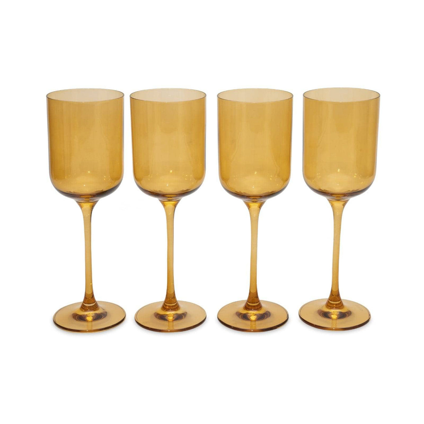 Soho Set of 4 Wine Glasses, Amber, 350 ml - 1