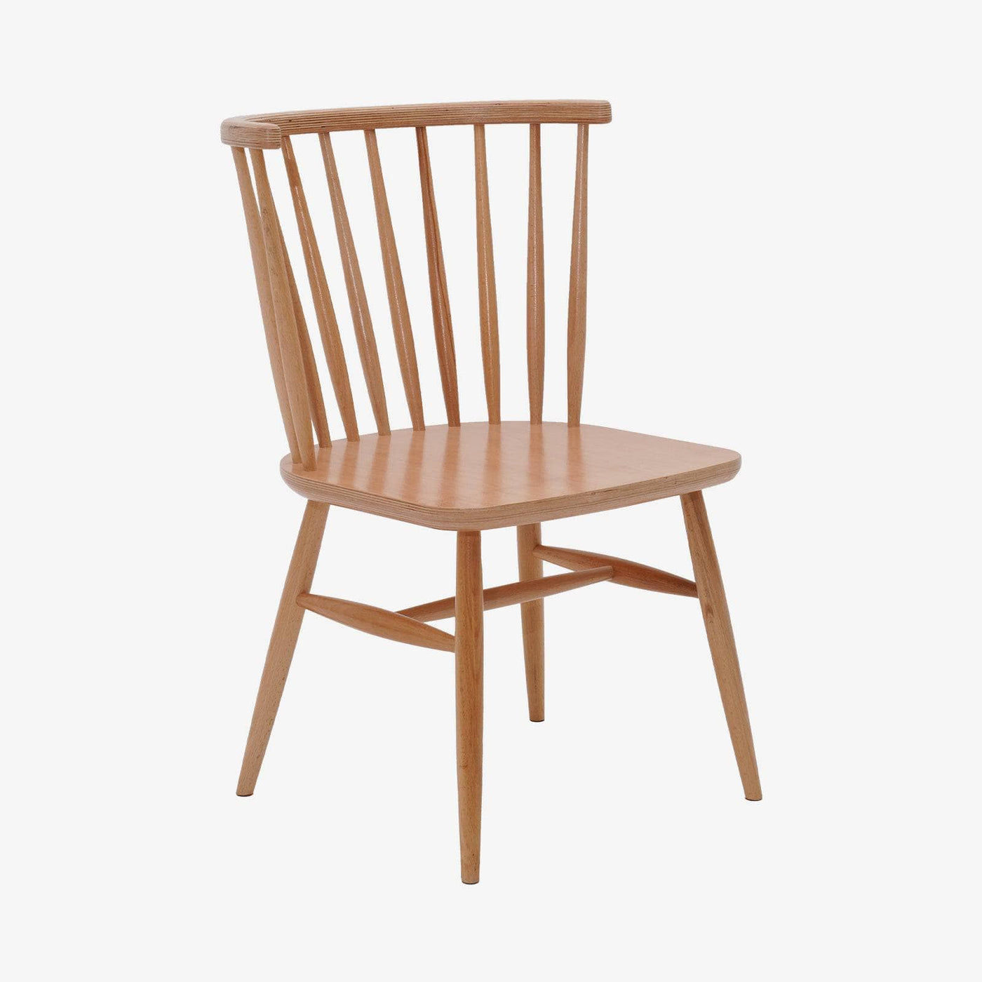 Beecher Curved Back Dining Chair, Wood - 2