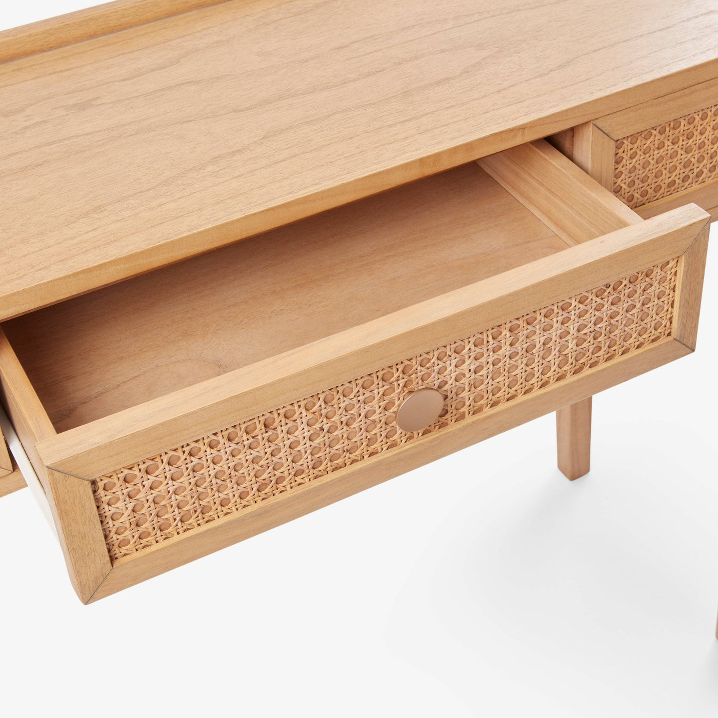 Letto Rattan Dressing Table, Wood Console Tables sazy.com