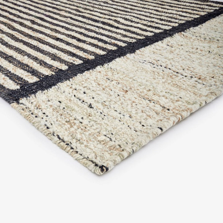 Gillen Rug, Charcoal-Natural Modern Rugs sazy.com