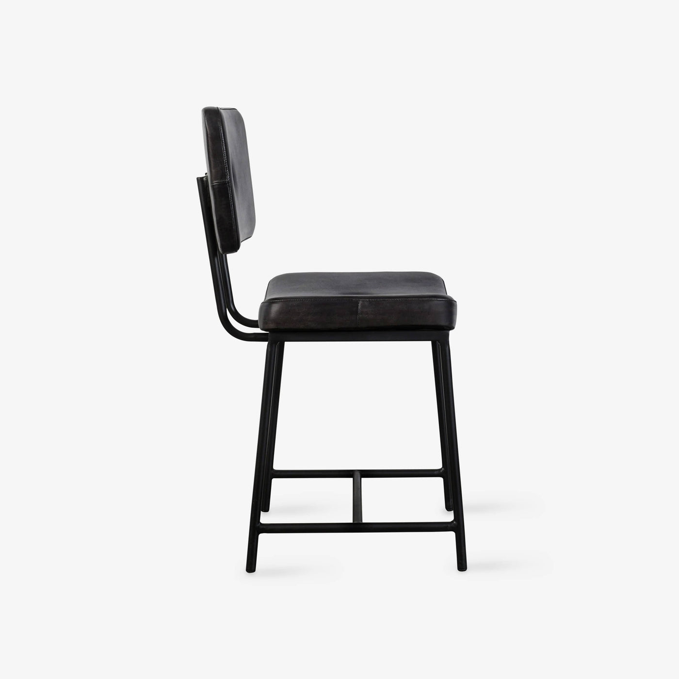 Ashby Leather Dining Chair, Black Dining Chairs & Benches sazy.com